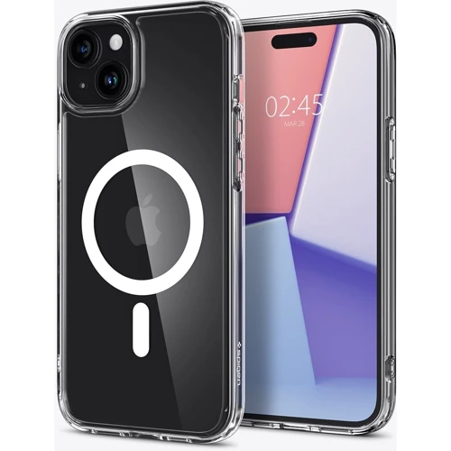 Чехол для iPhone Spigen Ultra Hybrid MagFit White (ACS06660) for iPhone 15 Plus: Цвет белый