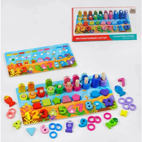 Математический сортер 4FUN Game Club Wood (76345): Производитель 4FUN Game Club Wood