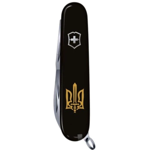 Мультитул Victorinox Spartan Ukraine 91мм/12 функцій/чорний /Трезубець ОУН (1.3603.3_T0305u): Кількість функцій 12