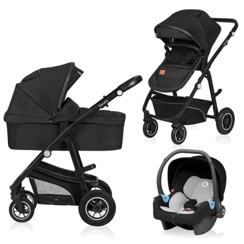 Универсальная коляска 3 в 1 Lionelo Bianka Black Onyx черная (LO-BIANKA 3IN1 BLACK ONYX): Тип коляски Универсальная коляска (3-в-1)