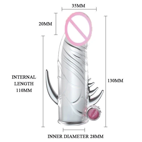 Насадка-презерватив Penis Sleeve с вибрацией, BI-010045Z-2