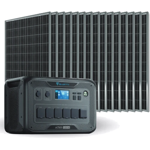 Комплект Bluetti AC500 5000W + B300S 3072Wh + 15х Фотомодулей JA Solar JAM54S30-400/MR