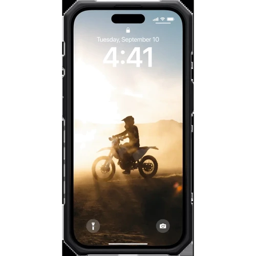 Чехол для iPhone Urban Armor Gear UAG Pathfinder Clear Magsafe Ice (114466114343) for iPhone 16: Материалы поликарбонат и полиуретан