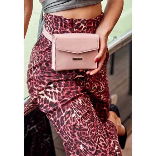 Женская сумка-трансформер Mini BlankNote розовая (BN-BAG-38-2-pink): Тип ручки Со съемным ремнем, Поясной ремень, Плечевой ремень, На цепочке, Без ручки