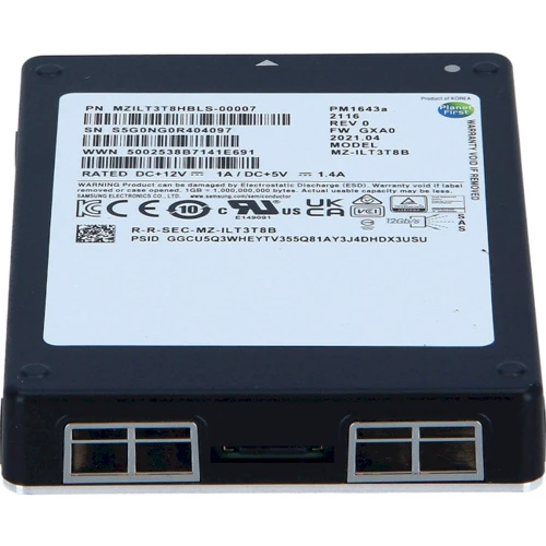 Samsung PM1643a 3.84 TB (MZILT3T8HBLS-00007): Интерфейс подключения SATA III