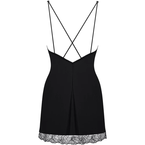 Эротический пеньюар с трусикам Obsessive Bella Rou black XS/S