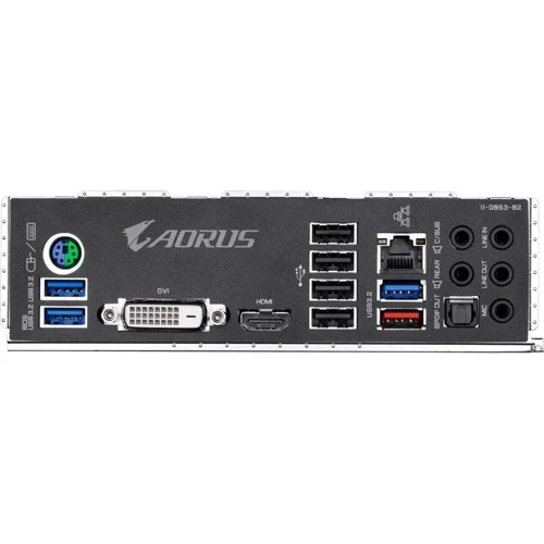 GIGABYTE A520 AORUS ELITE: Роз'єми на задній панелі USB 3.0 (USB 3.1 Gen 1)