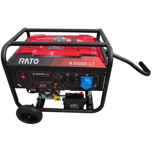 Генератор RATO R8500D-L3, 8.5 кВт, 1ф, бак 27л (240850092): Объем двигателя 499.7 куб.см.