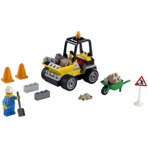 LEGO City Пікап для дорожніх робіт (60284): Кількість деталей, шт. 58
