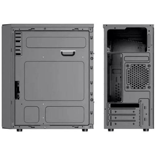 Корпус Casecom GN-1706 Black: Материал передней панели пластик