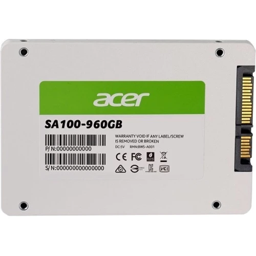 Acer SA100 960 GB (BL.9BWWA.104): Тип накопителя внутренний