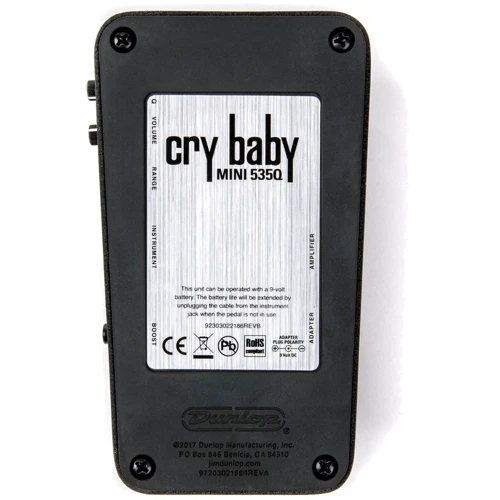 Педаль гітарних ефектів Педаль эффектов DUNLOP CBM535Q Cry Baby Mini 535Q: Виробник Dunlop