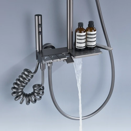 Душевая система Lefton Shower System with 4 Water Outlet Modes-SS2202 Grey фото 9