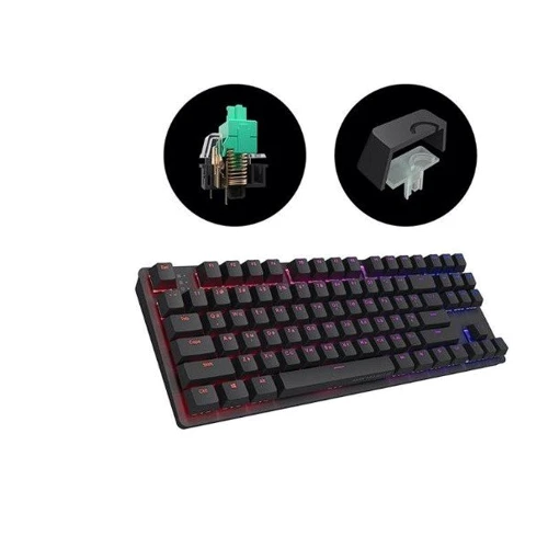 Клавіатура Dark Project One KD87A ABS G3MS Mechanical Sapphire USB Black (DPO-KD-87A-000300-GMT): Додатково украинская раскладка, подсветка клавиш