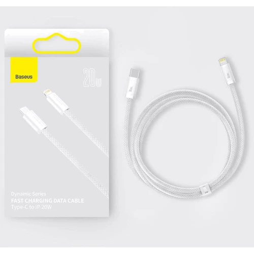 Кабель Baseus Cable USB-C to Lightning Dynamic 20W 1m White (CALD000002) фото 13
