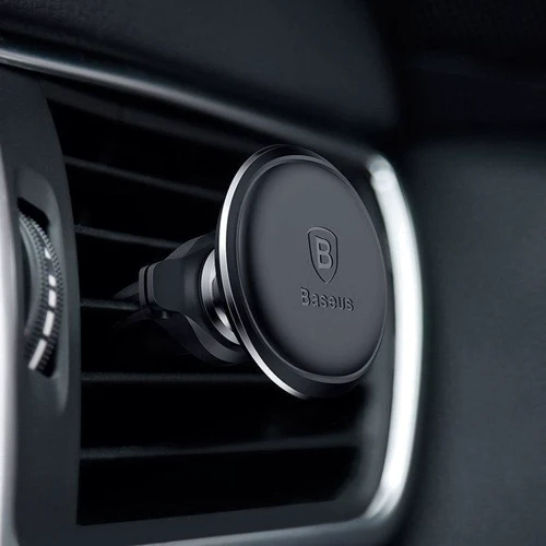 Тримач Baseus Car Holder Magnetic Air Vent Mount Holder with cable clip Black (SUGX-A01/SUGX020001): Сумісність Для смартфона, универсальный