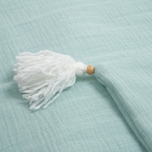 Плед Twins mint 120x90 см муслиновый утеплённый ментоловый (1610-PMУ-14)