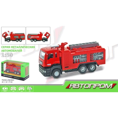 Машина метал 5001 АВТОПРОМ, 1: 50, батар., Світло, звук, откр.двері, 22x12x9см: Виробник АВТОПРОМ