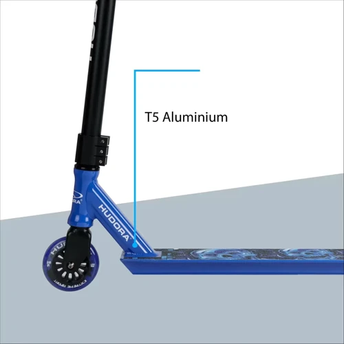 Трюковый самокат Hudora Stunt Scooter XQ-12 Blue (14025/01): Конструкция рамы цельная