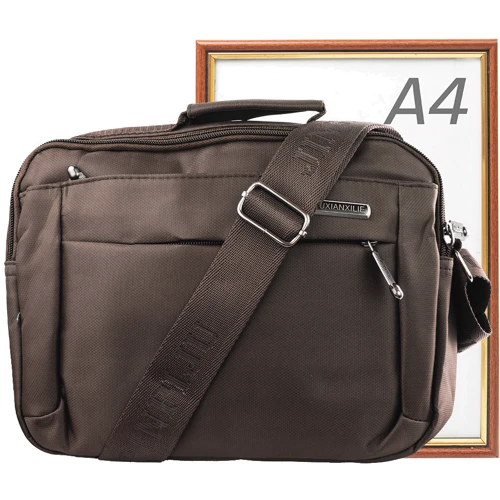 Мужская сумка через плечо Valiria Fashion коричневая (DETAX8801-10): Пол Мужской