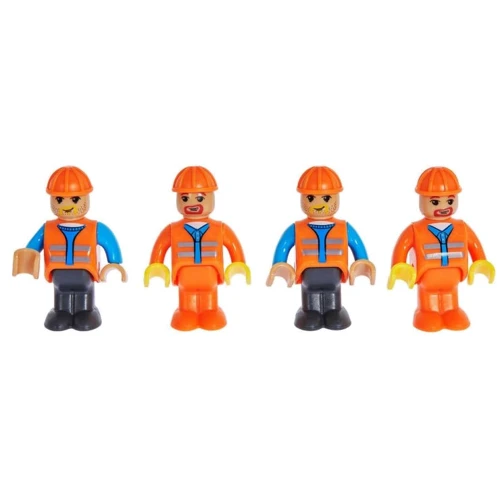 Конструктор ZIPP Toys Поезд DPK32 с рельсами желтый: Количество деталей, шт. 1194