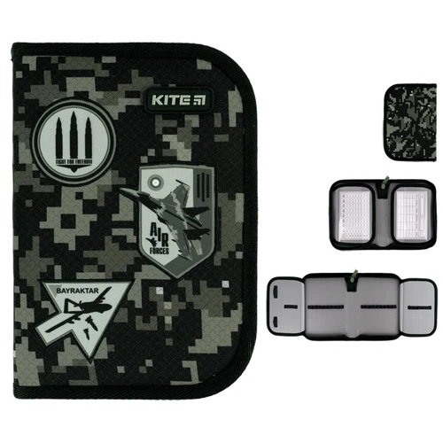 Пенал Kite без наполнения 1 отделение 2 отворота 622 Air Force (K24-622-10)