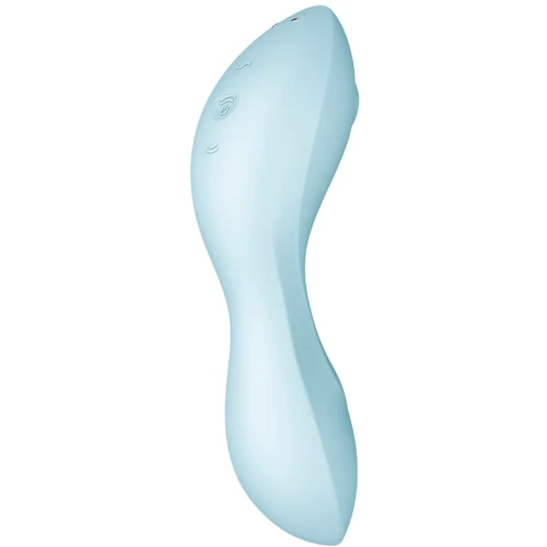 Вакуумный стимулятор с вибрацией Satisfyer Curvy Trinity 5+ (Blue)