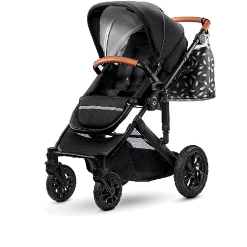 Универсальная коляска 2 в 1 Kinderkraft Prime Black + MommyBag (KKWPRIMBKMB200): Ширина шасси 59 см