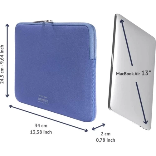 Tucano New Elements Blue (BF-E-MBA13-B) for MacBook 13": Тип чехла чехол-папка