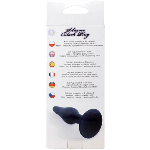 Анальный плаг Silicone Plug Black - Medium