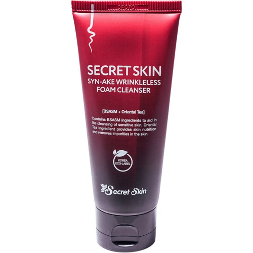 Secret Skin Syn-Ake Wrinkless Foam Cleanser Пенка для умывания с пептидом змеиного яда 100 ml
