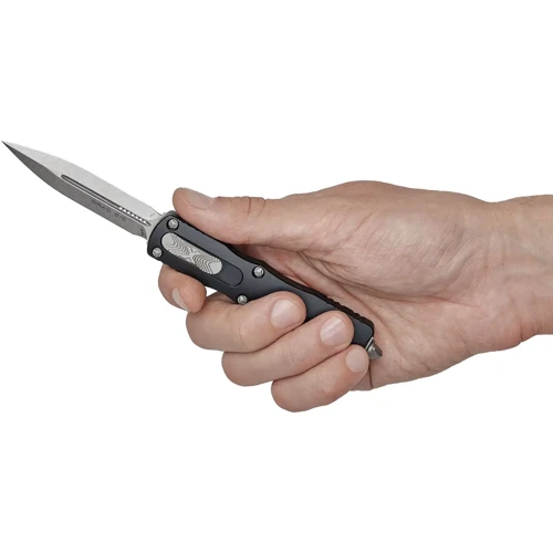 Нож Microtech Dirac Double Edge Stonewash (1409.00.89): Система блокировки Есть