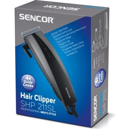 Машинка для стрижки (триммер) Sencor SHP 211SL: Мощность 7 Вт