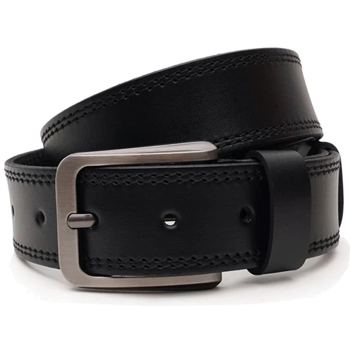Мужской ремень Borsa Leather черный (V1125FX16-black)