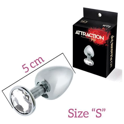 Анальная пробка с кристаллом MAI Attraction Toys №72 S