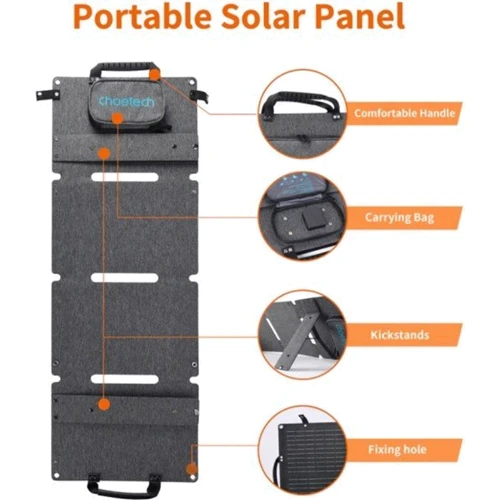Солнечная панель Choetech 40W, Type-C UA