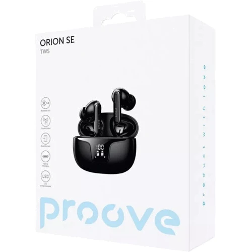Наушники Proove Orion SE Black: Тип конструкции вакуумные