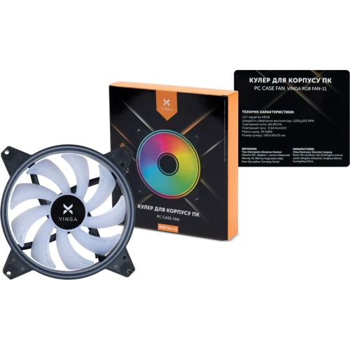 Кулер Vinga RGB fan-11: Разъем 4pin