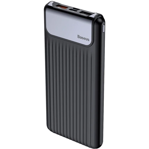 Внешний аккумулятор Baseus Power Bank 10000mAh Thin QC3.0 Dual input Digital LCD Black (PPYZ-C01)