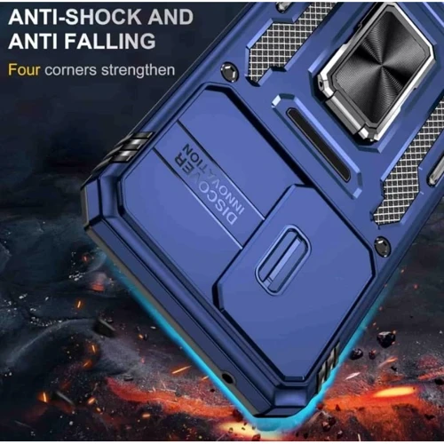 Чохол для телефона Mobile Case Camshield Army Ring Navy для Samsung A366 Galaxy A36 5G / A566 Galaxy A56 5G: Плівка в комплекті нет