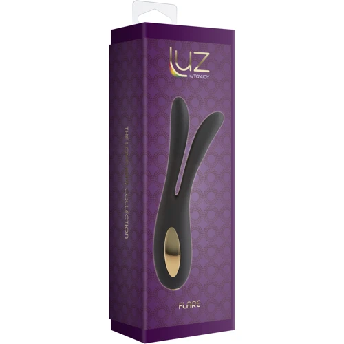 ToyJoy Lovelight Flare Bunny - вибратор для двойной стимуляции, черный