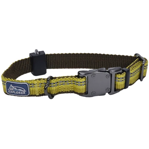 Ошейник Coastal K9 Explorer для собак нейлон желтый 1.6x20-30 см
