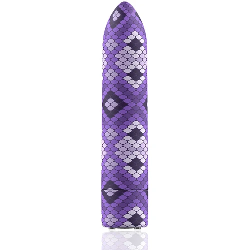 Мощная вибропуля Custom Bullets - Snake Purple