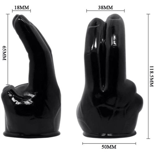 Насадка на вибромассажер - Power Head Double Finger Wang Massager Head Transparent