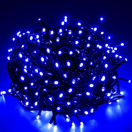 Гирлянда Springos уличная 15 м 300 LED голубая (CL0323) фото 8