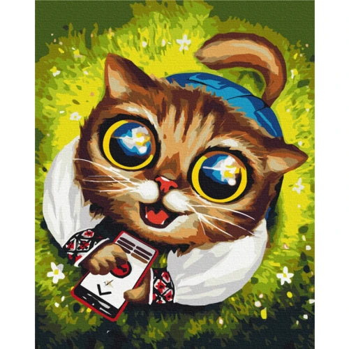 Картина по номерам Brushme Котик из ПВО ©Марианна Пащук 40х50 см (BS53418)