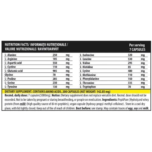 Аминокислота для спорта Genius Nutrition iAmino 200 caps / 28 servings