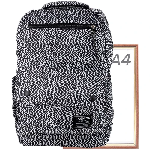 Жіночий рюкзак Valiria Fashion чорно-білий (3DETBI120150-2): Застібка Блискавка