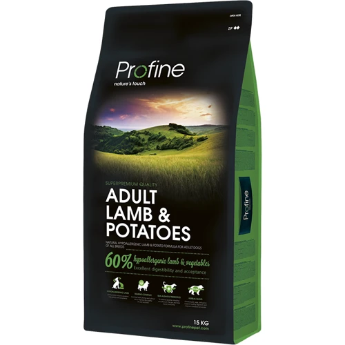 Сухой гипоаллергенный корм для взрослых собак Profine Adult Lamb с ягненком и картофелем 15 кг (8595602517534)