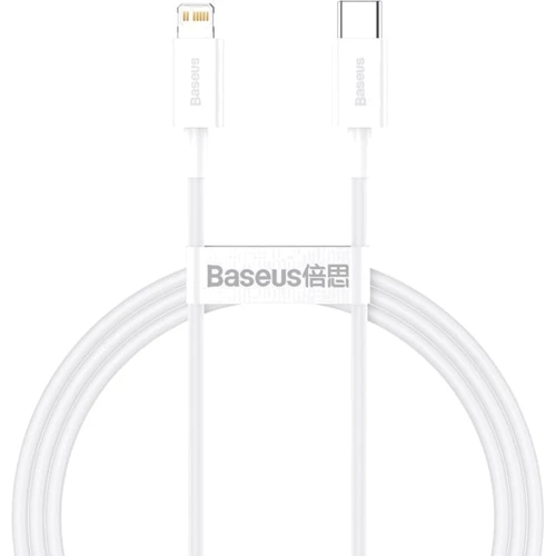 Кабель Baseus Cable USB-C to Lightning Superior Series PD 20W 1m White (CATLYS-A02)